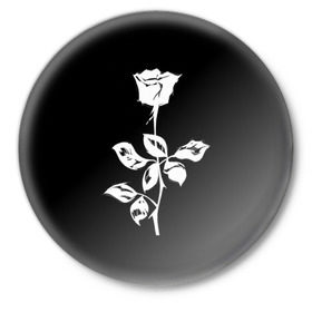 Значок с принтом Depeche mode в Екатеринбурге,  металл | круглая форма, металлическая застежка в виде булавки | Тематика изображения на принте: 