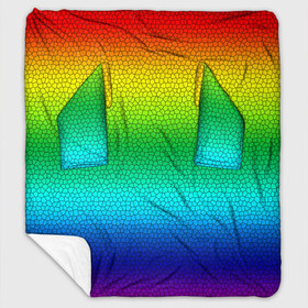 Плед с рукавами с принтом Радуга (Витражный Градиент) в Екатеринбурге, 100% полиэстер | Закругленные углы, все края обработаны. Ткань не мнется и не растягивается. Размер 170*145 | gradient | rainbow | витраж | градиент | радуга