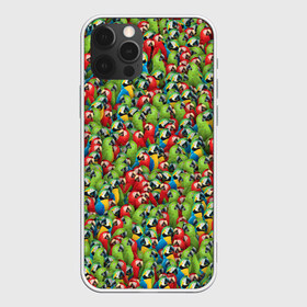 Чехол для iPhone 12 Pro Max с принтом Попугаи в Екатеринбурге, Силикон |  | ара | животные | паттрен | попугай | птицы | птички | текстура | тропики