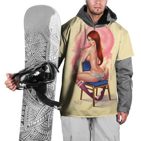 Накидка на куртку 3D с принтом Pin Up Pop Art Girl в Екатеринбурге, 100% полиэстер |  | comics | girl | lollipop | pin up | pop art | арт | девочка | дизайн | конфетка | лолита | милая | мода | пафос | поп арт | сосательная | стиль | чупа чупс