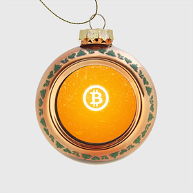 Стеклянный ёлочный шар с принтом Bitcoin - Биткоин в Екатеринбурге, Стекло | Диаметр: 80 мм | bitcoin | ethereum | litecoin | биткоин | интернет | крипта | криптовалюта | лайткоин | майнинг | технологии | эфир