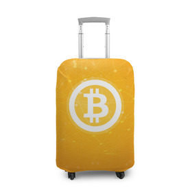 Чехол для чемодана 3D с принтом Bitcoin - Биткоин в Екатеринбурге, 86% полиэфир, 14% спандекс | двустороннее нанесение принта, прорези для ручек и колес | bitcoin | ethereum | litecoin | биткоин | интернет | крипта | криптовалюта | лайткоин | майнинг | технологии | эфир