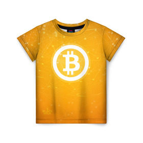 Детская футболка 3D с принтом Bitcoin - Биткоин в Екатеринбурге, 100% гипоаллергенный полиэфир | прямой крой, круглый вырез горловины, длина до линии бедер, чуть спущенное плечо, ткань немного тянется | bitcoin | ethereum | litecoin | биткоин | интернет | крипта | криптовалюта | лайткоин | майнинг | технологии | эфир