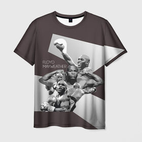 Мужская футболка 3D с принтом Мейвезер Флойд 14 в Екатеринбурге, 100% полиэфир | прямой крой, круглый вырез горловины, длина до линии бедер | floyd mayweather | floyd sinclair | ibf | wba | wbc | wbo | бокс. | мейвезер флойд | флойд синклер