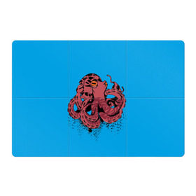 Магнитный плакат 3Х2 с принтом Осьминог в Екатеринбурге, Полимерный материал с магнитным слоем | 6 деталей размером 9*9 см | Тематика изображения на принте: la piovra | octopus | кальмар | лапиовра | морепродукт | морской гад | октопус | осьминог | спрут