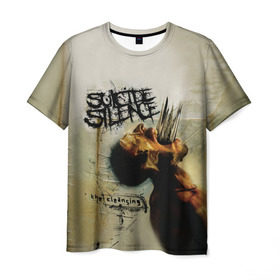 Мужская футболка 3D с принтом Suicide Silence в Екатеринбурге, 100% полиэфир | прямой крой, круглый вырез горловины, длина до линии бедер | suicide silence | суисайд сайленс