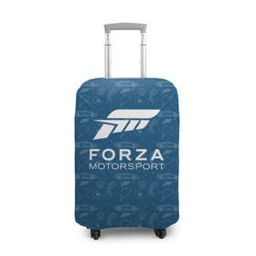 Чехол для чемодана 3D с принтом Forza Motorsport в Екатеринбурге, 86% полиэфир, 14% спандекс | двустороннее нанесение принта, прорези для ручек и колес | car | crew | dirt | flatout | grid | need | nfs | race | speed | гонки | машина | скорость