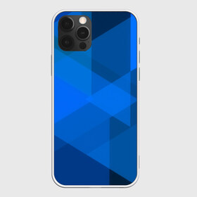 Чехол для iPhone 12 Pro Max с принтом blue texsture в Екатеринбурге, Силикон |  | abstraction | абстракция | геометрия | грани | линии | полигоны | сочетания | треугольники