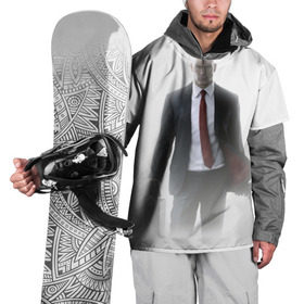 Накидка на куртку 3D с принтом Hitman в тумане в Екатеринбурге, 100% полиэстер |  | 