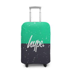 Чехол для чемодана 3D с принтом Gray Green в Екатеринбурге, 86% полиэфир, 14% спандекс | двустороннее нанесение принта, прорези для ручек и колес | 420 | black milk | buds | hype | weed | брызги | зеленый | краска | пятна | серый | стиль | текстура | узор | хайп | черное молоко | шишки