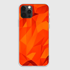 Чехол для iPhone 12 Pro Max с принтом Orange geometry в Екатеринбурге, Силикон |  | abstraction | абстракция | геометрия | грани | линии | полигоны | сочетания | текстура | треугольники