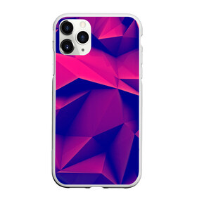 Чехол для iPhone 11 Pro Max матовый с принтом Violet polygon в Екатеринбурге, Силикон |  | 3d | abstraction | абстракция | геометрия | грани | линии | полигоны | розовый | сочетания | текстура | треугольники | фиолетовый