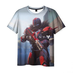 Мужская футболка 3D с принтом Destiny в Екатеринбурге, 100% полиэфир | прямой крой, круглый вырез горловины, длина до линии бедер | destiny | destiny 2 | space | дестени | космос