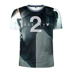 Мужская футболка 3D спортивная с принтом 2 в Екатеринбурге, 100% полиэстер с улучшенными характеристиками | приталенный силуэт, круглая горловина, широкие плечи, сужается к линии бедра | destiny | destiny 2 | space | дестени | космос