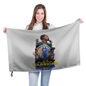 Флаг 3D с принтом Golden State Warriors 9 в Екатеринбурге, 100% полиэстер | плотность ткани — 95 г/м2, размер — 67 х 109 см. Принт наносится с одной стороны | draymond green | golden state warriors | klay thompson | nba | stephen curry | голден стэйт уорриорз | дрэймонд грин | клей томпсон | стефен карри