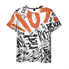 Мужская футболка 3D с принтом Paramore 1 в Екатеринбурге, 100% полиэфир | прямой крой, круглый вырез горловины, длина до линии бедер | hayley williams | paramore | парамор | хейли уильямс