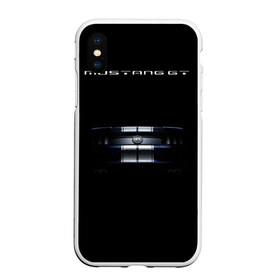 Чехол для iPhone XS Max матовый с принтом Ford Mustang GT в Екатеринбурге, Силикон | Область печати: задняя сторона чехла, без боковых панелей | cobra | ford | gt | mustang | shelby | гт | мустанг | форд