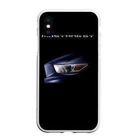 Чехол для iPhone XS Max матовый с принтом Ford Mustang GT 2 в Екатеринбурге, Силикон | Область печати: задняя сторона чехла, без боковых панелей | cobra | ford | gt | mustang | shelby
