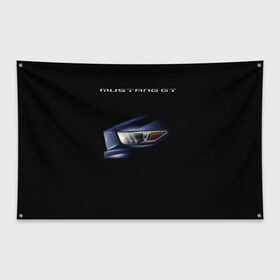 Флаг-баннер с принтом Ford Mustang GT 2 в Екатеринбурге, 100% полиэстер | размер 67 х 109 см, плотность ткани — 95 г/м2; по краям флага есть четыре люверса для крепления | cobra | ford | gt | mustang | shelby