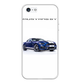 Чехол для iPhone 5/5S матовый с принтом Ford Mustang GT 3 в Екатеринбурге, Силикон | Область печати: задняя сторона чехла, без боковых панелей | ford | gt | mustang | shelby | мустанг | форд | шэлби