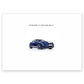 Поздравительная открытка с принтом Ford Mustang GT 3 в Екатеринбурге, 100% бумага | плотность бумаги 280 г/м2, матовая, на обратной стороне линовка и место для марки
 | Тематика изображения на принте: ford | gt | mustang | shelby | мустанг | форд | шэлби
