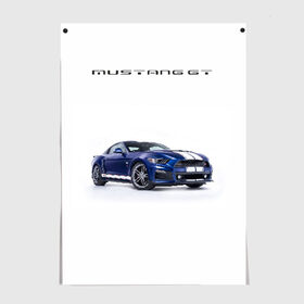 Постер с принтом Ford Mustang GT 3 в Екатеринбурге, 100% бумага
 | бумага, плотность 150 мг. Матовая, но за счет высокого коэффициента гладкости имеет небольшой блеск и дает на свету блики, но в отличии от глянцевой бумаги не покрыта лаком | ford | gt | mustang | shelby | мустанг | форд | шэлби