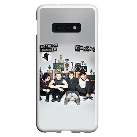 Чехол для Samsung S10E с принтом 5 Seconds of Summer в Екатеринбурге, Силикон | Область печати: задняя сторона чехла, без боковых панелей | Тематика изображения на принте: 5 seconds of summer | 5 sos | 5 секунд лета | 5sos