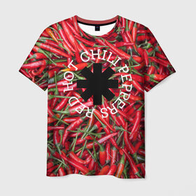 Мужская футболка 3D с принтом Red Hot Chili Peppers в Екатеринбурге, 100% полиэфир | прямой крой, круглый вырез горловины, длина до линии бедер | red hot chili peppers | rock | рок