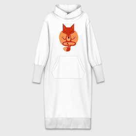 Платье удлиненное хлопок с принтом Inner Fox в Екатеринбурге,  |  | fox | йога | лис | лиса | медитация