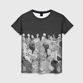 Женская футболка 3D с принтом Radiohead 1 в Екатеринбурге, 100% полиэфир ( синтетическое хлопкоподобное полотно) | прямой крой, круглый вырез горловины, длина до линии бедер | radiohead | радиохэд | том йорк