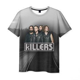 Мужская футболка 3D с принтом The Killers 9 в Екатеринбурге, 100% полиэфир | прямой крой, круглый вырез горловины, длина до линии бедер | Тематика изображения на принте: the killers