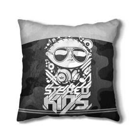 Подушка 3D с принтом Black Milk Stereo Kids в Екатеринбурге, наволочка – 100% полиэстер, наполнитель – холлофайбер (легкий наполнитель, не вызывает аллергию). | состоит из подушки и наволочки. Наволочка на молнии, легко снимается для стирки | black milk | dj | kids | stereo | дети | дизайн | камуфляж | малыш | мода | наушники | ноты | очки | ребёнок | стерео | стиль