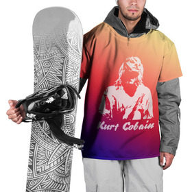 Накидка на куртку 3D с принтом Kurt Cobain в Екатеринбурге, 100% полиэстер |  | nirvana |  курт кобейн | нирвана | рок