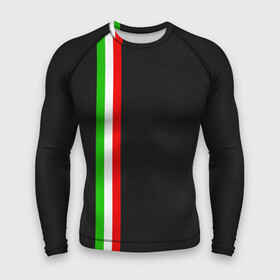 Мужской рашгард 3D с принтом Black Milk Italiano в Екатеринбурге,  |  | flag | italian | италия | итальянский | страна | страны | триколор | флаг