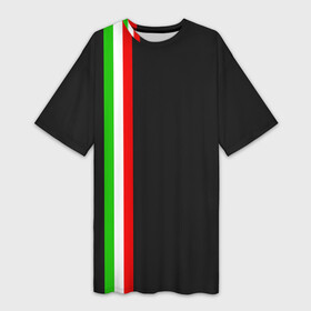 Платье-футболка 3D с принтом Black Milk Italiano в Екатеринбурге,  |  | flag | italian | италия | итальянский | страна | страны | триколор | флаг