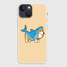 Чехол для iPhone 13 mini с принтом Пес акула в Екатеринбурге,  |  | акула | пёс | песик | рисунок