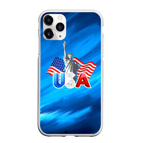 Чехол для iPhone 11 Pro матовый с принтом USA в Екатеринбурге, Силикон |  | 3d | blue | usa | америка | города | краски | любовь | страны | сша | турист | флаг