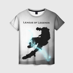 Женская футболка 3D с принтом Лига Легенд в Екатеринбурге, 100% полиэфир ( синтетическое хлопкоподобное полотно) | прямой крой, круглый вырез горловины, длина до линии бедер | league of legends | лига легенд