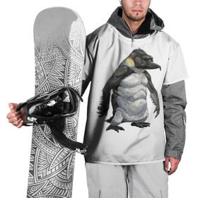 Накидка на куртку 3D с принтом Пингвинопитек в Екатеринбурге, 100% полиэстер |  | лженаука | пингвин