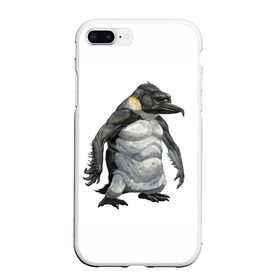 Чехол для iPhone 7Plus/8 Plus матовый с принтом Пингвинопитек в Екатеринбурге, Силикон | Область печати: задняя сторона чехла, без боковых панелей | Тематика изображения на принте: лженаука | пингвин