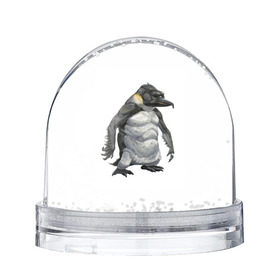 Снежный шар с принтом Пингвинопитек в Екатеринбурге, Пластик | Изображение внутри шара печатается на глянцевой фотобумаге с двух сторон | лженаука | пингвин