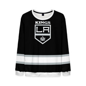 Мужской свитшот 3D с принтом Los Angeles Kings NHL в Екатеринбурге, 100% полиэстер с мягким внутренним слоем | круглый вырез горловины, мягкая резинка на манжетах и поясе, свободная посадка по фигуре | los angeles kings | nhl | спорт | хоккей