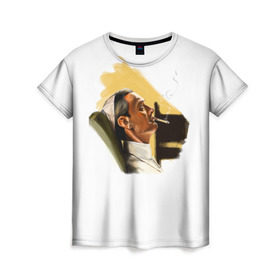 Женская футболка 3D с принтом The Young Pope в Екатеринбурге, 100% полиэфир ( синтетическое хлопкоподобное полотно) | прямой крой, круглый вырез горловины, длина до линии бедер | young pope | джуд | лоу | молодой папа