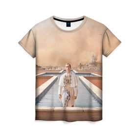 Женская футболка 3D с принтом Италия в Екатеринбурге, 100% полиэфир ( синтетическое хлопкоподобное полотно) | прямой крой, круглый вырез горловины, длина до линии бедер | young pope | джуд | лоу | молодой папа