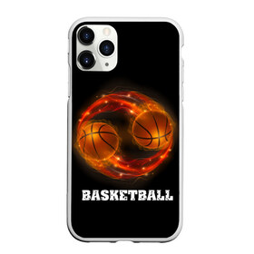 Чехол для iPhone 11 Pro матовый с принтом basketball fire в Екатеринбурге, Силикон |  | fire | flames | light | sport | баскетбол | игра | кольцо | мяч | небо | огонь | сетка | спорт | спортивные соревнования | стиль