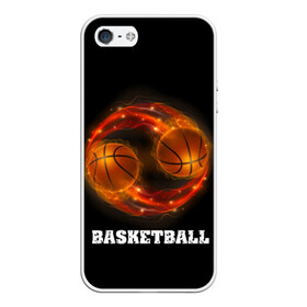 Чехол для iPhone 5/5S матовый с принтом basketball fire в Екатеринбурге, Силикон | Область печати: задняя сторона чехла, без боковых панелей | fire | flames | light | sport | баскетбол | игра | кольцо | мяч | небо | огонь | сетка | спорт | спортивные соревнования | стиль