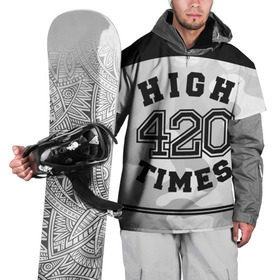 Накидка на куртку 3D с принтом High Times 420 Camo в Екатеринбурге, 100% полиэстер |  | camouflage | камо | камуфляж