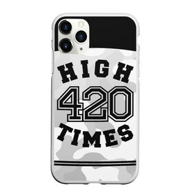 Чехол для iPhone 11 Pro матовый с принтом High Times 420 Camo в Екатеринбурге, Силикон |  | camouflage | камо | камуфляж