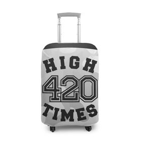 Чехол для чемодана 3D с принтом High Times 420 Camo в Екатеринбурге, 86% полиэфир, 14% спандекс | двустороннее нанесение принта, прорези для ручек и колес | camouflage | камо | камуфляж