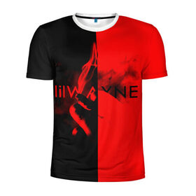 Мужская футболка 3D спортивная с принтом Lil Wayne 4 в Екатеринбурге, 100% полиэстер с улучшенными характеристиками | приталенный силуэт, круглая горловина, широкие плечи, сужается к линии бедра | 